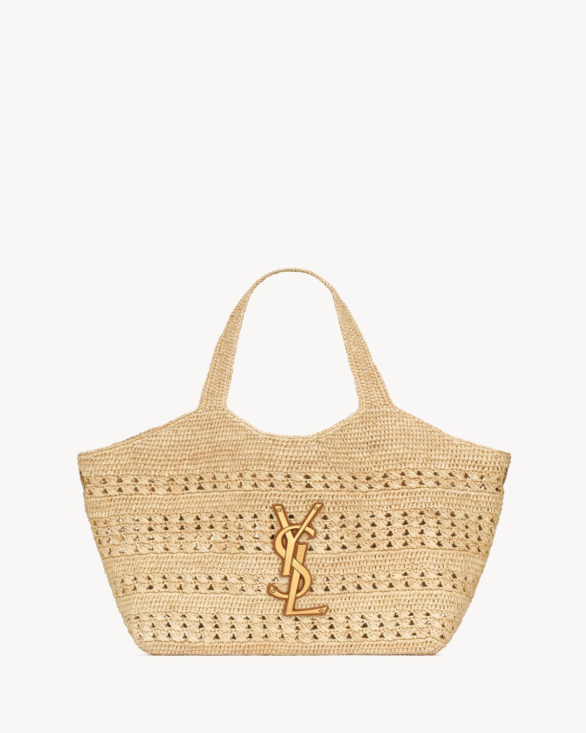 Bolsa YSL Icare Medium Raffia