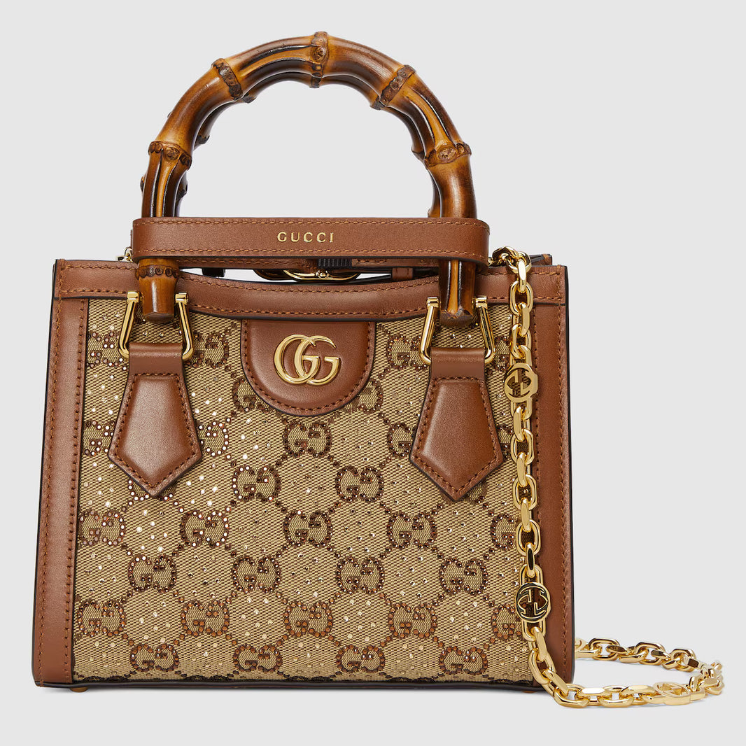 Bolsa Gucci Diana Jumbo GG mini cristal