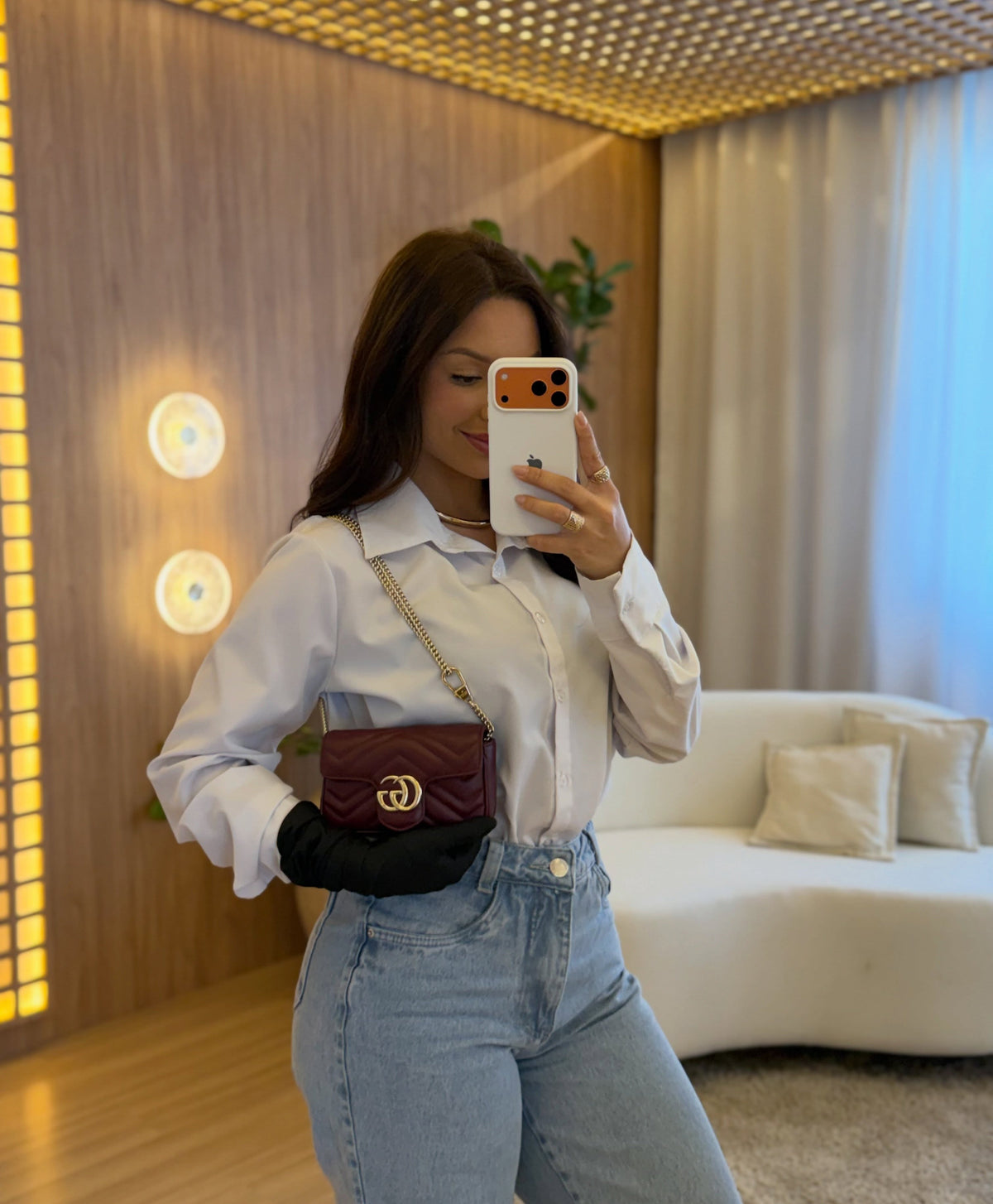 Bolsa Gucci Marmont super mini