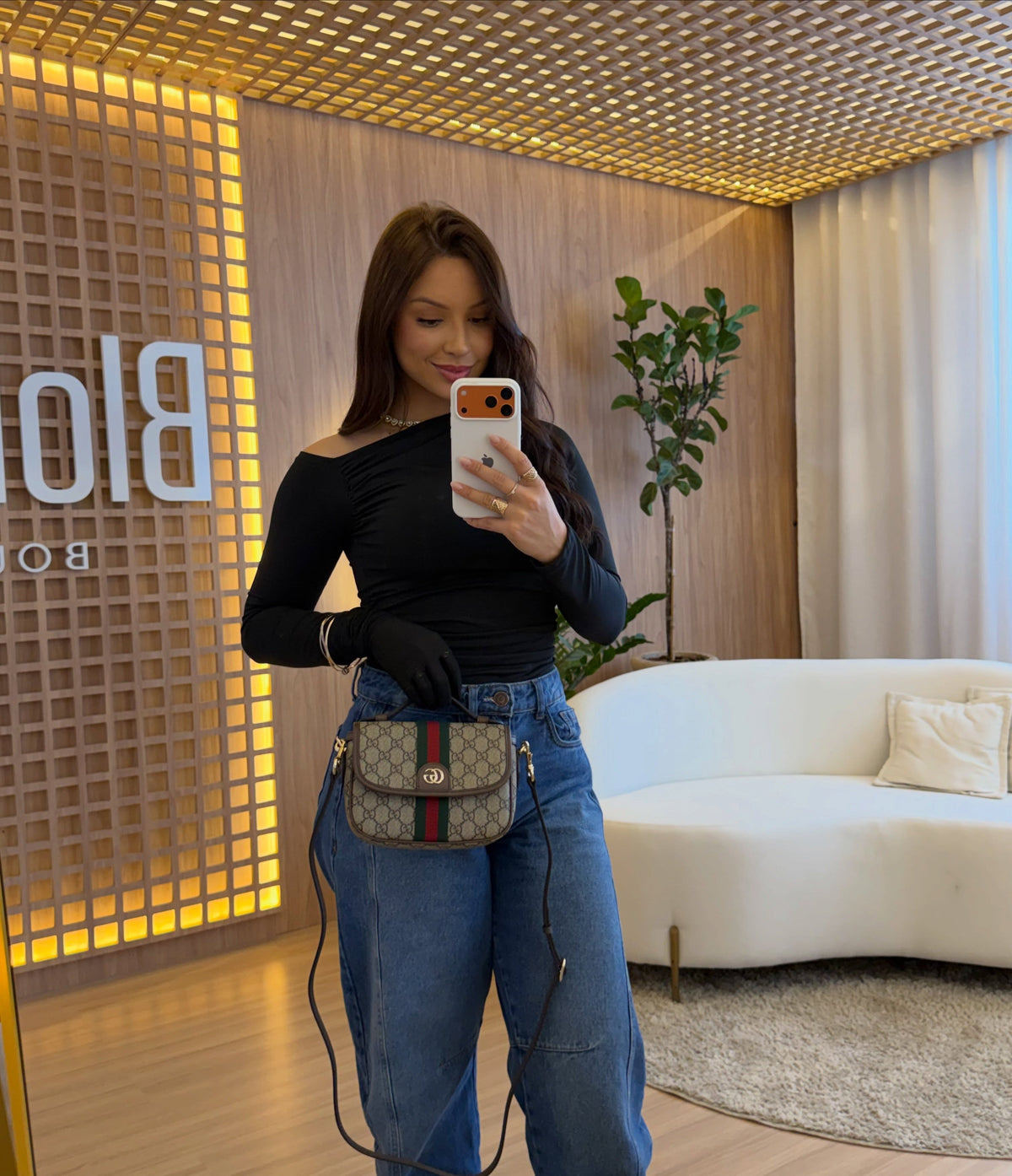 Bolsa Gucci Ophidia Pequena Top Handle