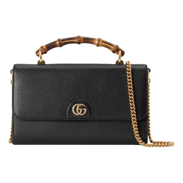 Bolsa Gucci Diana Bamboo leather crossbody bag