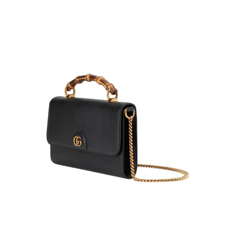 Bolsa Gucci Diana Bamboo leather crossbody bag