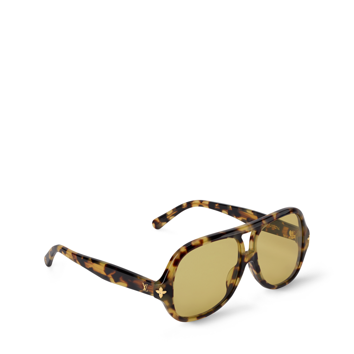 Óculos de Sol LV Aura Flower Square Pilot Sunglasses