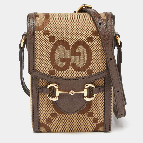 Bolsa Gucci Beige Jumbo GG Canvas